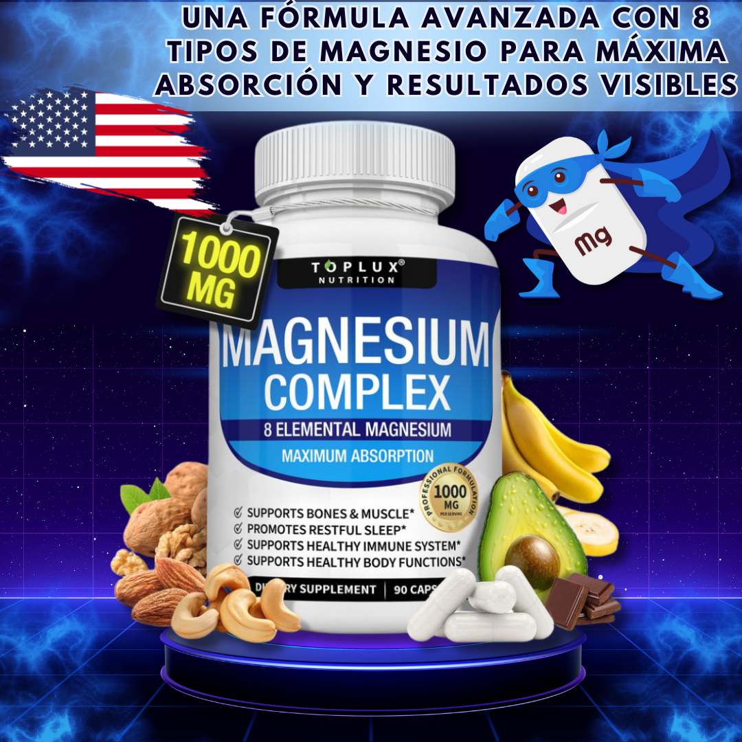 Magnesio Complex™ 8 en 1 💊 100% Original de EE.UU + Envío Gratis y Regalo 🎁